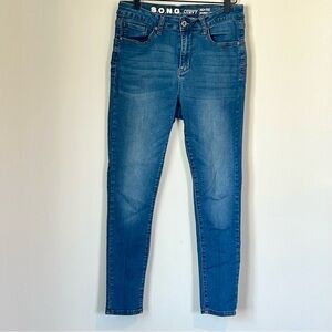 S.O.N.G. Women's Classic Blue Curvy High Rise Skinny Ankle Jeans - Size: 9/29